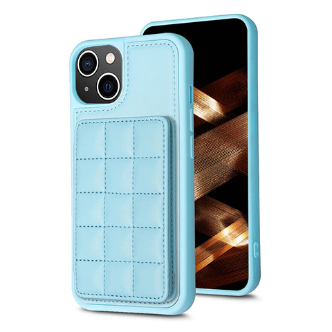 Funda Silicona Carcasa Ultrafina Goma con Magnetico S03D para Apple iPhone 14 Azul Cielo