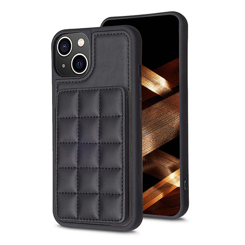 Funda Silicona Carcasa Ultrafina Goma con Magnetico S03D para Apple iPhone 15 Negro