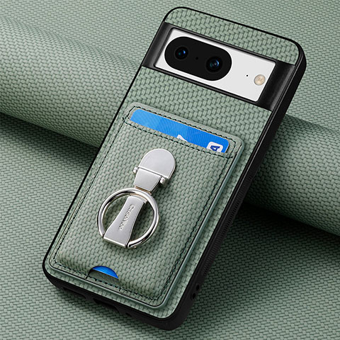 Funda Silicona Carcasa Ultrafina Goma con Magnetico S03D para Google Pixel 8 5G Verde