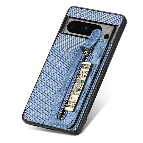 Funda Silicona Carcasa Ultrafina Goma con Magnetico S03D para Google Pixel 8 Pro 5G Azul