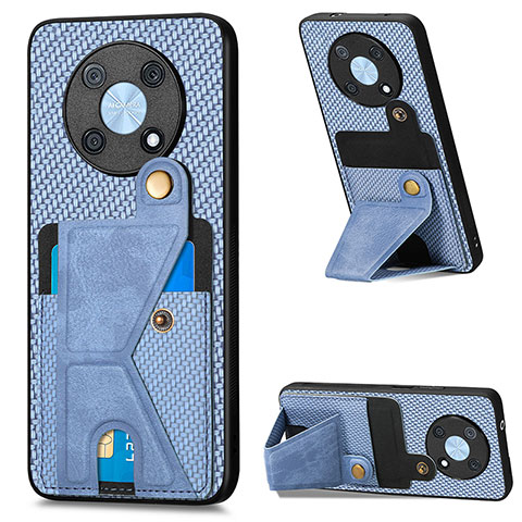 Funda Silicona Carcasa Ultrafina Goma con Magnetico S03D para Huawei Enjoy 50 Pro Azul