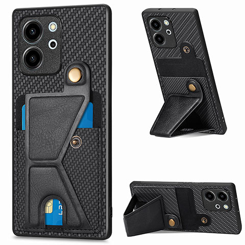 Funda Silicona Carcasa Ultrafina Goma con Magnetico S03D para Huawei Honor 80 SE 5G Negro