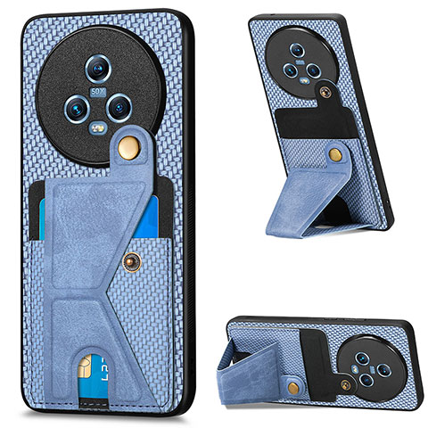 Funda Silicona Carcasa Ultrafina Goma con Magnetico S03D para Huawei Honor Magic5 5G Azul