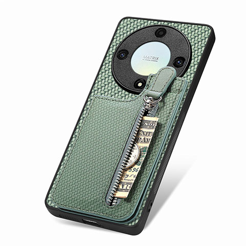 Funda Silicona Carcasa Ultrafina Goma con Magnetico S03D para Huawei Honor Magic5 Lite 5G Verde