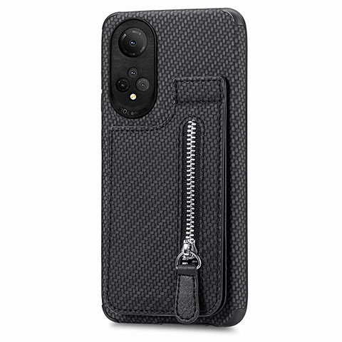 Funda Silicona Carcasa Ultrafina Goma con Magnetico S03D para Huawei Honor X7 Negro