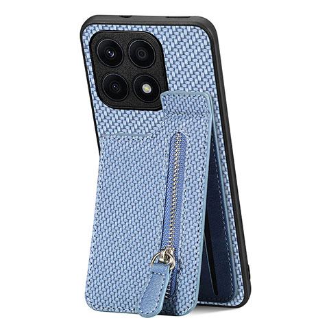 Funda Silicona Carcasa Ultrafina Goma con Magnetico S03D para Huawei Honor X8a 4G Azul