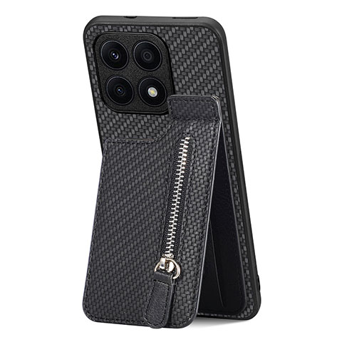 Funda Silicona Carcasa Ultrafina Goma con Magnetico S03D para Huawei Honor X8a 4G Negro