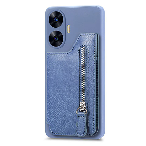 Funda Silicona Carcasa Ultrafina Goma con Magnetico S03D para Realme C55 Azul