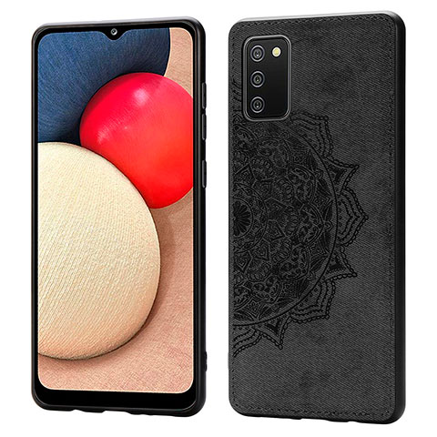 Funda Silicona Carcasa Ultrafina Goma con Magnetico S03D para Samsung Galaxy A03s Negro