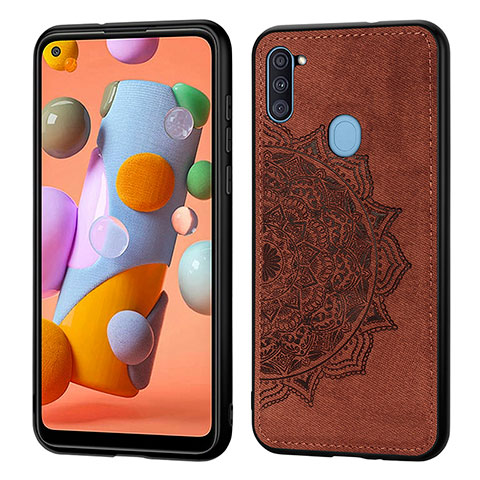 Funda Silicona Carcasa Ultrafina Goma con Magnetico S03D para Samsung Galaxy A11 Marron