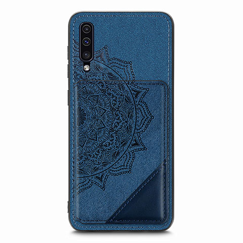 Funda Silicona Carcasa Ultrafina Goma con Magnetico S03D para Samsung Galaxy A30S Azul