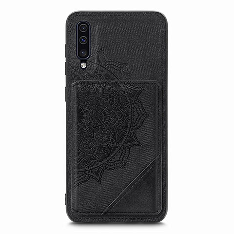 Funda Silicona Carcasa Ultrafina Goma con Magnetico S03D para Samsung Galaxy A30S Negro