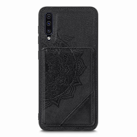 Funda Silicona Carcasa Ultrafina Goma con Magnetico S03D para Samsung Galaxy A50S Negro