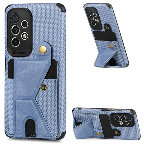Funda Silicona Carcasa Ultrafina Goma con Magnetico S03D para Samsung Galaxy A53 5G Azul