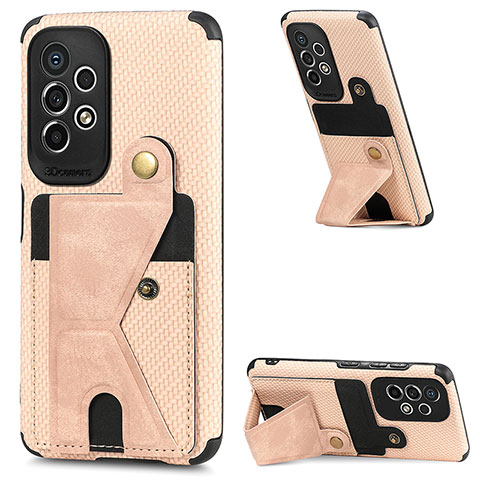 Funda Silicona Carcasa Ultrafina Goma con Magnetico S03D para Samsung Galaxy A53 5G Oro