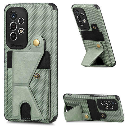 Funda Silicona Carcasa Ultrafina Goma con Magnetico S03D para Samsung Galaxy A53 5G Verde