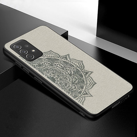 Funda Silicona Carcasa Ultrafina Goma con Magnetico S03D para Samsung Galaxy A72 4G Gris