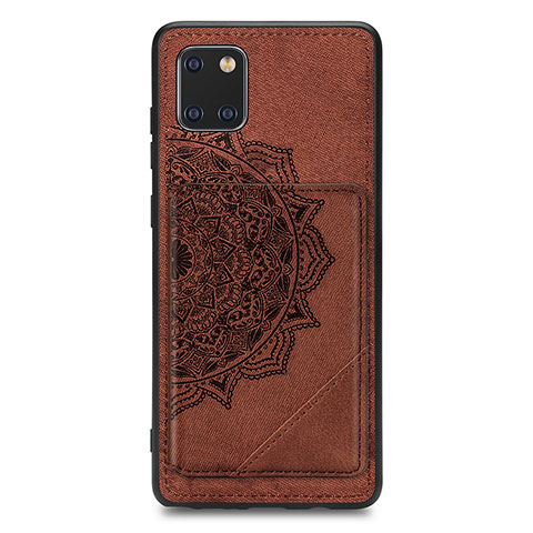 Funda Silicona Carcasa Ultrafina Goma con Magnetico S03D para Samsung Galaxy A81 Marron