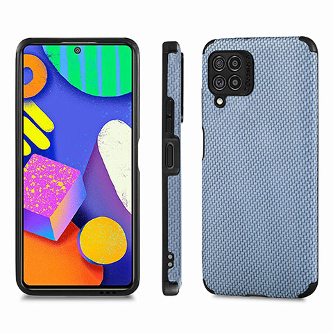 Funda Silicona Carcasa Ultrafina Goma con Magnetico S03D para Samsung Galaxy F62 5G Azul