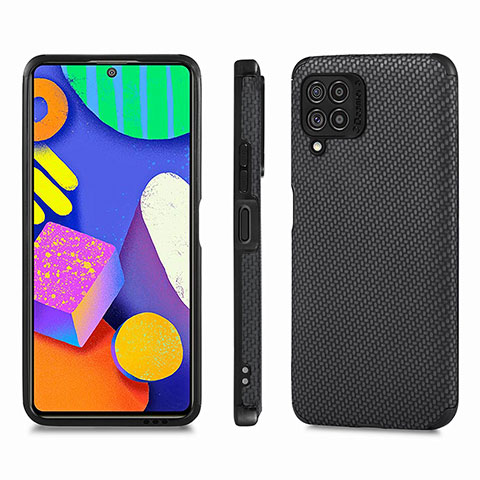 Funda Silicona Carcasa Ultrafina Goma con Magnetico S03D para Samsung Galaxy F62 5G Negro