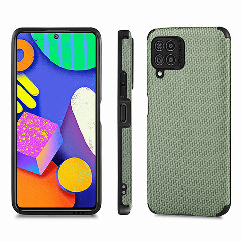 Funda Silicona Carcasa Ultrafina Goma con Magnetico S03D para Samsung Galaxy F62 5G Verde