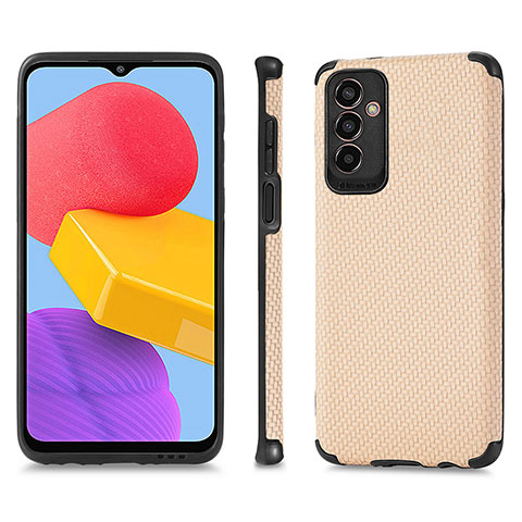 Funda Silicona Carcasa Ultrafina Goma con Magnetico S03D para Samsung Galaxy M13 5G Oro