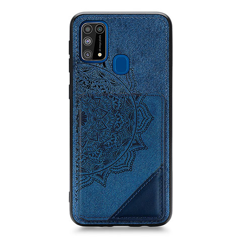 Funda Silicona Carcasa Ultrafina Goma con Magnetico S03D para Samsung Galaxy M21s Azul