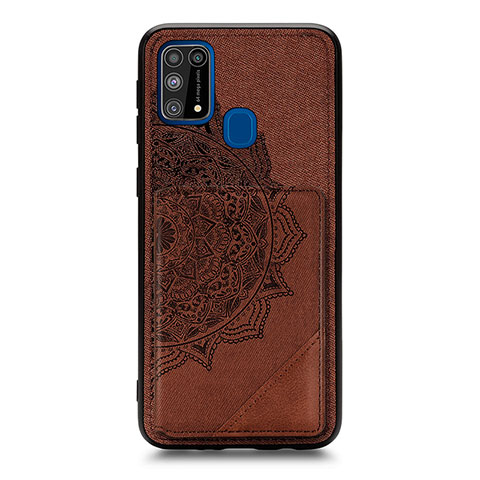 Funda Silicona Carcasa Ultrafina Goma con Magnetico S03D para Samsung Galaxy M31 Marron