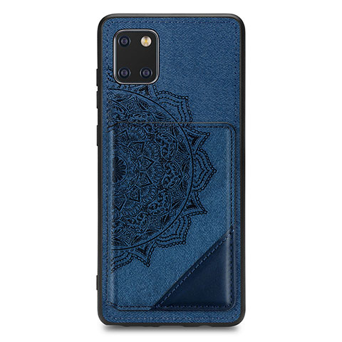 Funda Silicona Carcasa Ultrafina Goma con Magnetico S03D para Samsung Galaxy Note 10 Lite Azul