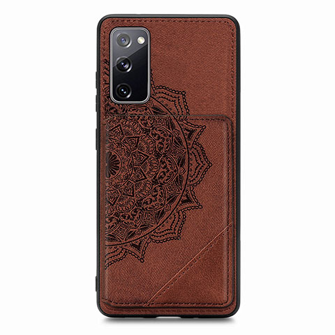 Funda Silicona Carcasa Ultrafina Goma con Magnetico S03D para Samsung Galaxy S20 Lite 5G Marron