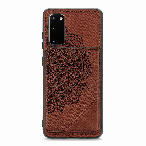 Funda Silicona Carcasa Ultrafina Goma con Magnetico S03D para Samsung Galaxy S20 Marron