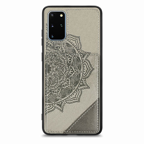 Funda Silicona Carcasa Ultrafina Goma con Magnetico S03D para Samsung Galaxy S20 Plus 5G Gris