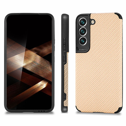 Funda Silicona Carcasa Ultrafina Goma con Magnetico S03D para Samsung Galaxy S24 5G Oro