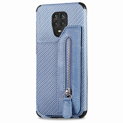 Funda Silicona Carcasa Ultrafina Goma con Magnetico S03D para Xiaomi Poco M2 Pro Azul