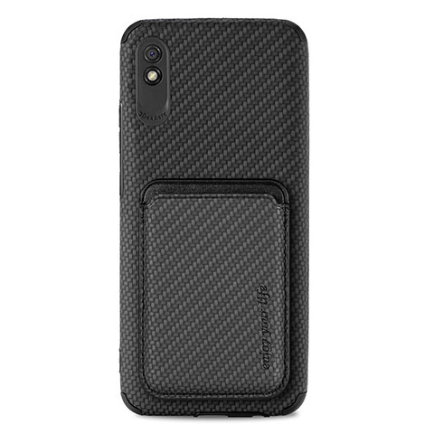 Funda Silicona Carcasa Ultrafina Goma con Magnetico S03D para Xiaomi Redmi 9A Negro