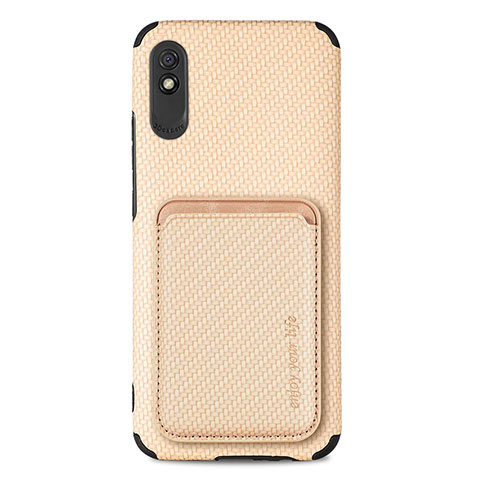 Funda Silicona Carcasa Ultrafina Goma con Magnetico S03D para Xiaomi Redmi 9A Oro