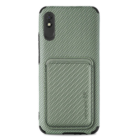 Funda Silicona Carcasa Ultrafina Goma con Magnetico S03D para Xiaomi Redmi 9A Verde