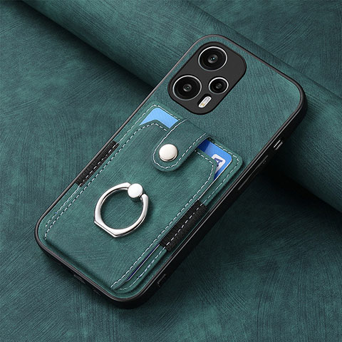 Funda Silicona Carcasa Ultrafina Goma con Magnetico S03D para Xiaomi Redmi Note 12 Turbo 5G Verde