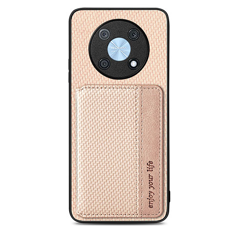 Funda Silicona Carcasa Ultrafina Goma con Magnetico S04D para Huawei Nova Y90 Oro