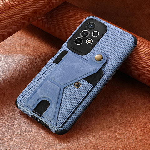 Funda Silicona Carcasa Ultrafina Goma con Magnetico S04D para Samsung Galaxy A53 5G Azul