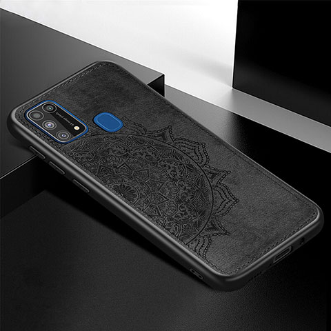 Funda Silicona Carcasa Ultrafina Goma con Magnetico S04D para Samsung Galaxy M21s Negro