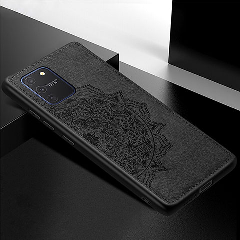 Funda Silicona Carcasa Ultrafina Goma con Magnetico S04D para Samsung Galaxy M80S Negro