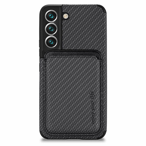 Funda Silicona Carcasa Ultrafina Goma con Magnetico S04D para Samsung Galaxy S21 5G Negro