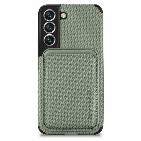 Funda Silicona Carcasa Ultrafina Goma con Magnetico S04D para Samsung Galaxy S21 5G Verde