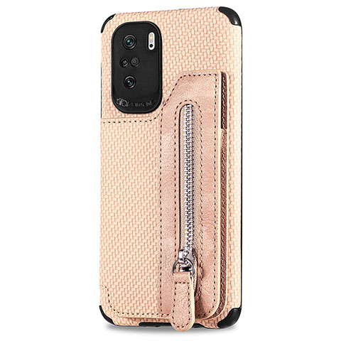 Funda Silicona Carcasa Ultrafina Goma con Magnetico S04D para Xiaomi Mi 11X 5G Oro