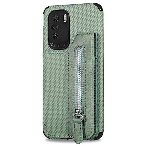 Funda Silicona Carcasa Ultrafina Goma con Magnetico S04D para Xiaomi Mi 11X 5G Verde