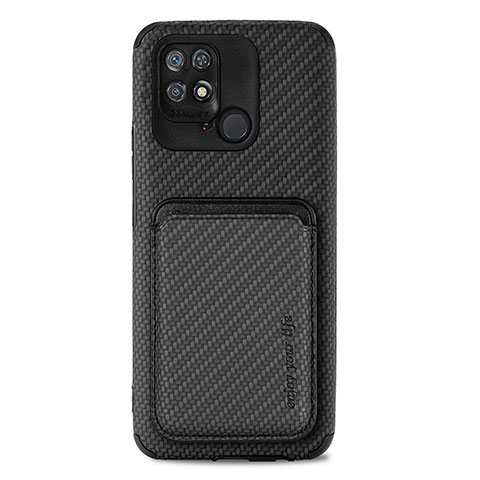 Funda Silicona Carcasa Ultrafina Goma con Magnetico S04D para Xiaomi Redmi 10 Power Negro