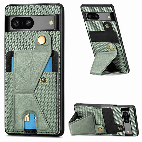 Funda Silicona Carcasa Ultrafina Goma con Magnetico S05D para Google Pixel 7a 5G Verde