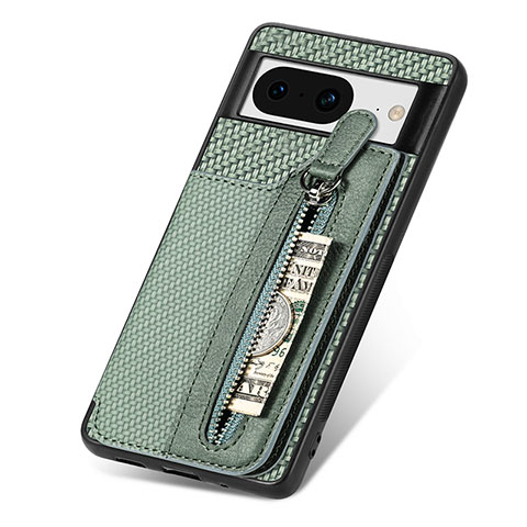 Funda Silicona Carcasa Ultrafina Goma con Magnetico S05D para Google Pixel 8 5G Verde