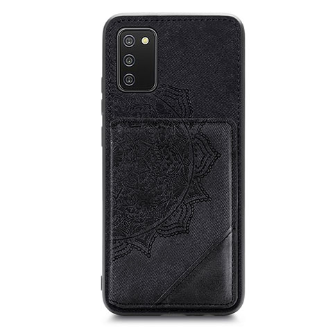 Funda Silicona Carcasa Ultrafina Goma con Magnetico S05D para Samsung Galaxy A02s Negro